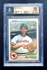 BGS 10 PRISTINE POP 3 1983 Fleer #69 Jim Palmer