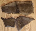 Three Pieces Fine Elk Hair 14"X6" 6"X4" 4"X4" — photo 1
