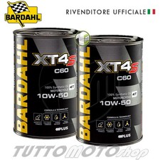 2 L OLIO MOTORE 4T BARDAHL XT4-S C60 10W50 XT4S 100% SINTETICO RACING ENDURO