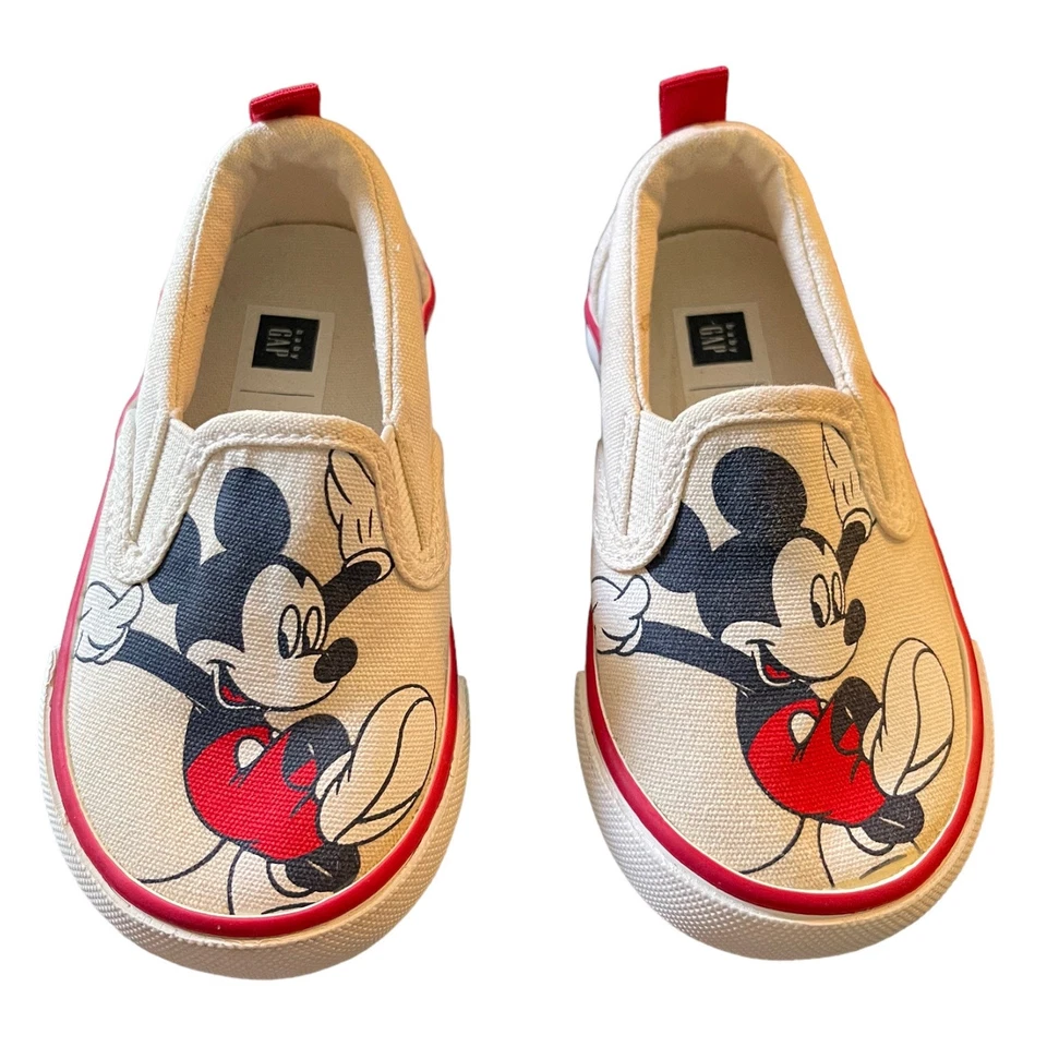 Zapatos sin cordones Disney Baby Gap Mickey Mouse talla 5 usados en excelente estado Foto 3 de 4