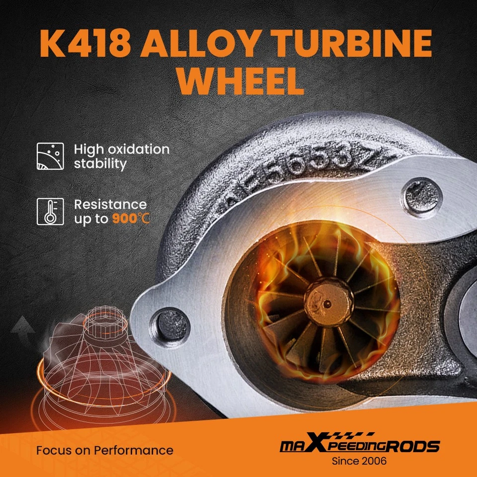 Turbocompresor TD04 para Mitsubishi 3000GT 6G72 3,0 L V6 lado izquierdo turbo 1992- Foto 4 de 4