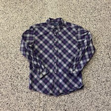 Cinch Western Shirt Mens XL Purple Plaid Modern Fit Button Long Sleeve