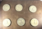90% Silver Lot of 6 Washington Quarters for Silver Content, Various Dates & Mint