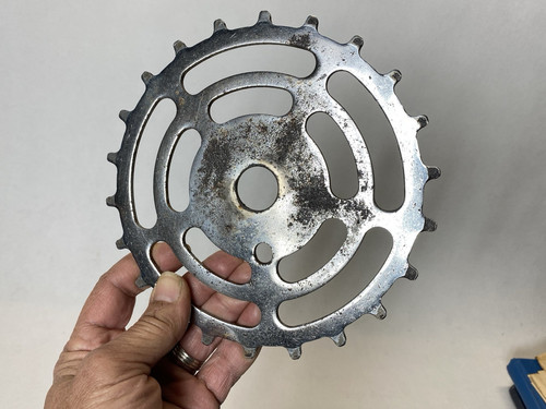 Vintage Skip Tooth Sprocket 22t Balloon 22 Tooth Chainring Chainwheel Prewar-FS! - Picture 6 of 12