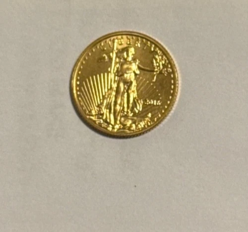 2016 1/10 oz American Gold Eagle Coin (BU) $5 Gold Coin