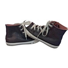 Converse Chuck Taylor All Star Purple Glitter High Top Youth Size 3 665099F