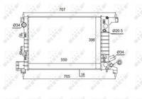 NRF 58504 KüHler, MotorküHlung FüR Chevrolet