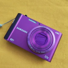 Samsung  ST200F 16.1MP Purple CCD Digital Camera 10x optical zoom Wi-Fi