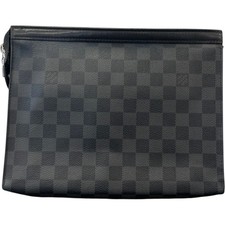 Louis Vuitton Pochette Uomo Damier Grafite Viaggio MM Pochette Nera