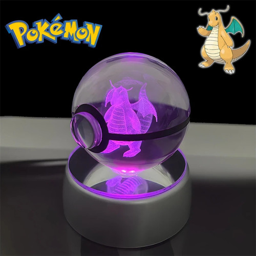Pokemon Sfera di cristallo 3D Lampada luce notturna Pokeball regalo compleanno!! - Photo 34/50