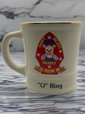 Vintage USMC Marine Corp 2nd Recon Coffee Cup Mug Silent, Swift, Deadly  Made USA | eBay