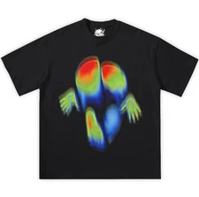 THERMAL VISION Boxy Vintage Shirt Graphic T-shirt Oversized Streetwear Y2K Unise
