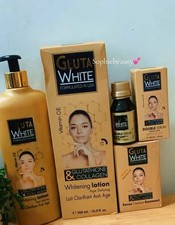 Gluta White Glutathione Collagen Body Lotion 500ml,Soap Oil 3pcs.