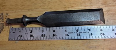 Vintage E.A. Berg Slick Chisel, Stockholm Sweden   Early Shark Logo   8.5'' Blade