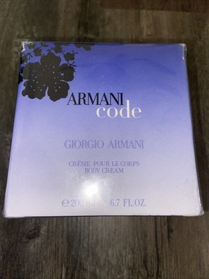 RARE Armani Code By Giorgio Armani Body Cream 6.7 fl oz Women SEALED