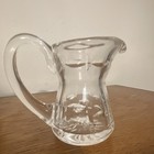 Clear Cut Glass Pitcher Starburst Pattern w/ Handle & Spout Decorative — photo 2