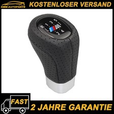 5 Gang Leder Manueller Schaltknauf M Emblem für BMW 3er 5er E46 E90 E87 E36 E34
