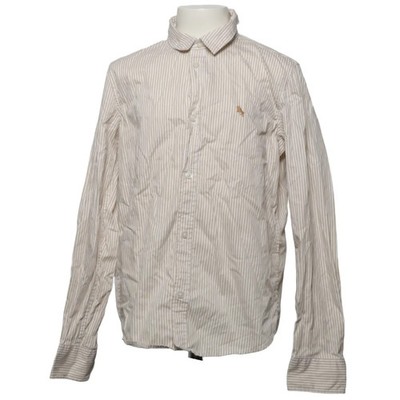 H&M, Hemd, Größe: 140, Beige/Weiß, Baumwolle, Streifen, Mädchen #xrH