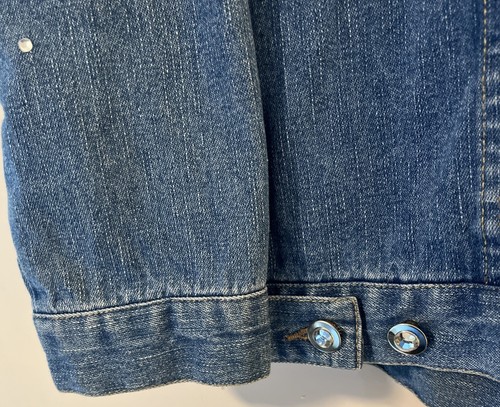 Vintage Quacker Factory Women’s Denim Jacket With Rhinestones Size X-Small - Picture 16 of 17