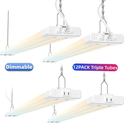 4FT LED Shop Garage Light JESLED 3CCT 30W/40W/50W Adjustable Linkable Plug Play