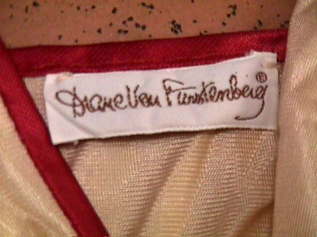 super rare DIANE VON FURSTENBERG vintage nighty teddy sleepwear sz M 70s 80s DVF - Image 3 of 4