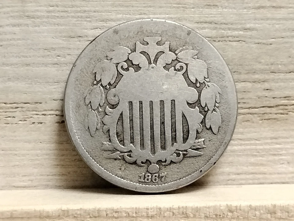 1867 Shiel Nickel "With Rays" US Coin - Image 3 of 4