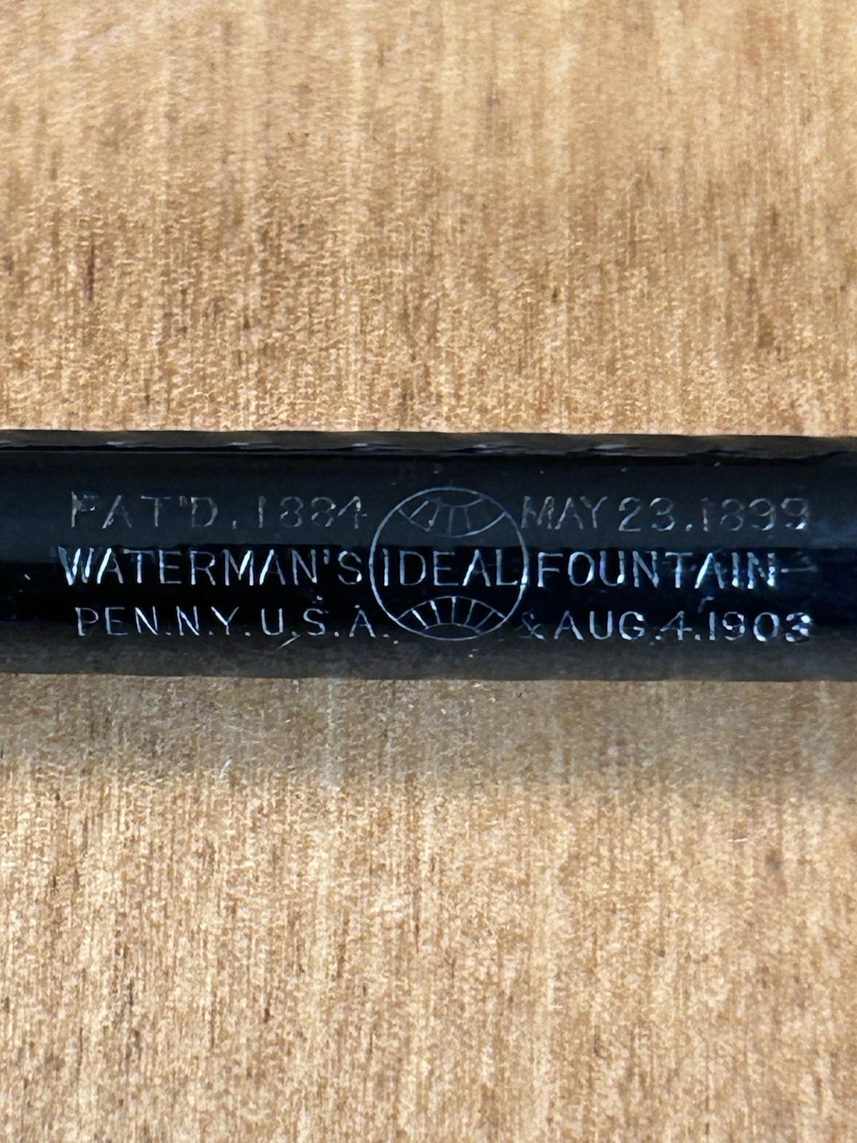 Antique Waterman 0852 1/2V BCHR Gold Filled Ring Top Fountain Pen Pat 1903 w/Box