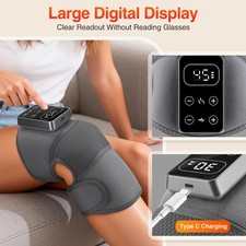 Electric Heating Knee Wrap with 5 Modes Muscle Relaxation Hot Compress Joint
