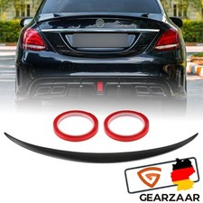 Sport Heckspoiler Lippe Schwarz Glanz für Mercedes C Klasse W205 Limousine 14-21 Sport Heckspoiler Lippe Schwarz Glanz für Mercedes C Klasse W205 Limousine 14-21