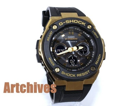 Watch CASIO GST W300G 1A9JF G SHOCK BK Dial Men s Solar Working Item VRW 1786