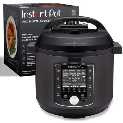 #ad Family Sized 10 in 1 Pressure Cooker Instant Cooking with 1200 Watts Black $309.98