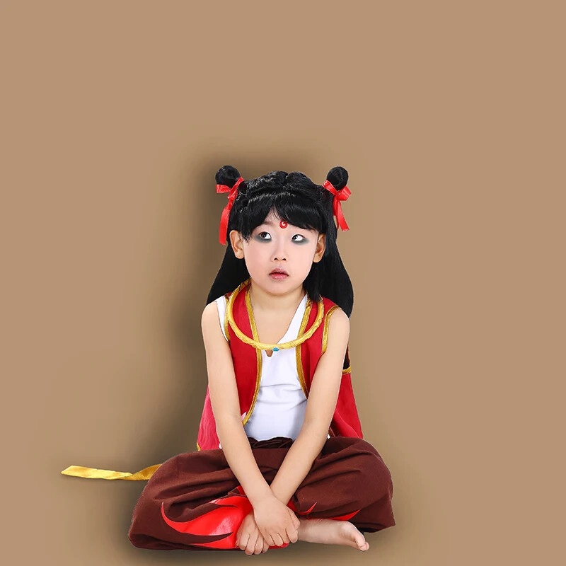 Kids Nezha Costume Cosplay Anime Ne Zha 2 Performance Suits