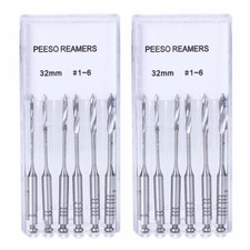 Dental Peeso Reamers GATES DRILLS Endodontic Stainless Steel Root Canal Engine 