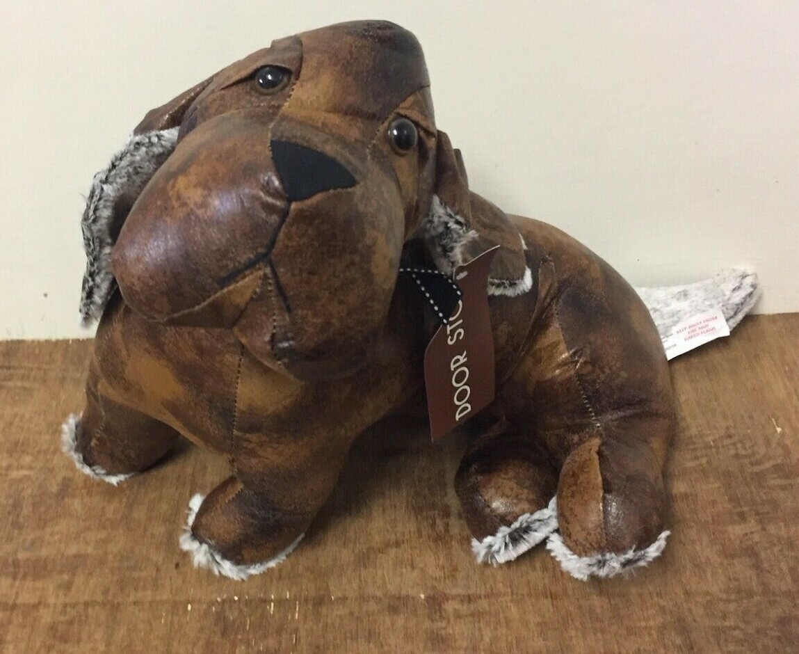 Faux Leather Daschund Dog Doorstop Brand New Sitting Dachshund Dog Doorstop eBay