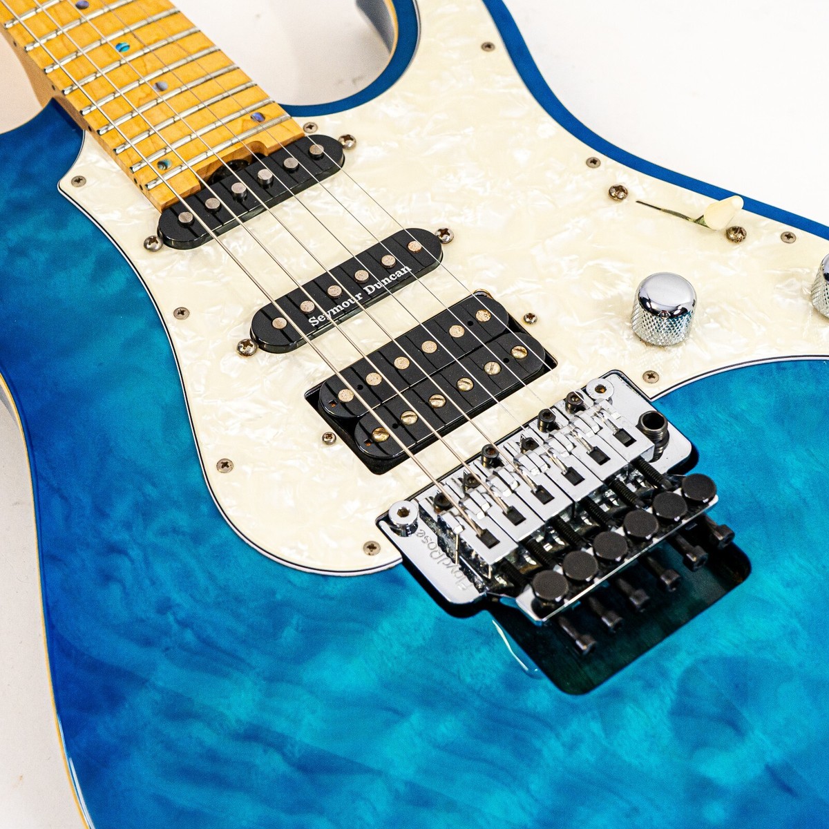 ESP E-II ST-1 Electric Guitar Quilted Blue Burst w/ Matching ESP E-II ST-1 Electric Guitar Quilted Blue Burst w/ Matching