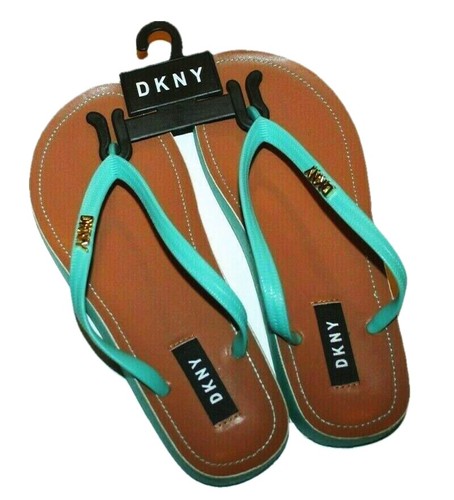 DKNY Madi Thong Flip-Flop Sandals Flops Orange Red Blue Black Green New NWT - Picture 7 of 21