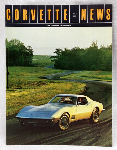 1968 CORVETTE NEWS Owners Mag,Daytona Racing,Stuntman Carey Loftin, v 11,#4,VG++
