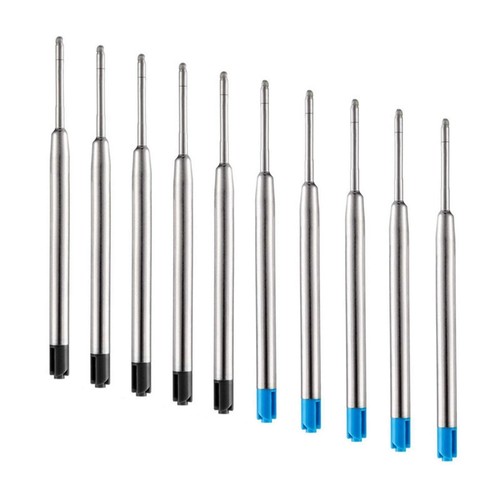 24 pièces recharges de stylo à bille 1.0mm largeur de .9Cmx0.6cm bleu noir - Photo 4/10