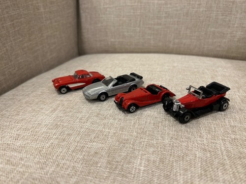 Vintage 1980s Zee Toys car lot 57 Corvette 1941 Vauxhall Morgan Plus Firebire - 第 1/11 張圖片
