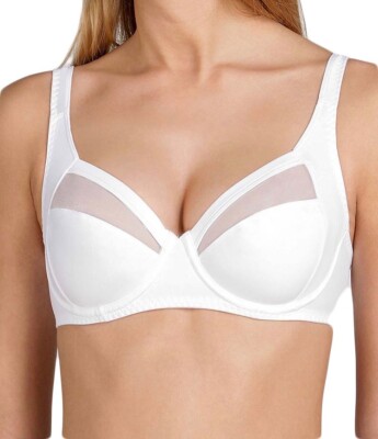 Playtex Perfect Silhouette BH Weiß Gr. 34B Bügel Vollschale P04R3 Neu