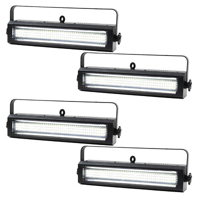 4 x Equinox Blitzer II LED Strobe weiß SMD DJ Disco Bühneneffekt