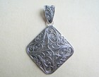 Vintage 925 Sterling Silver Filigree Pendant 11.7 Grams — photo 1