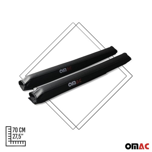 28" Roof Rack Pads Surfboard Windsurf Crossbar Pads for Smart Black 2 Pcs - 第 4/9 張圖片