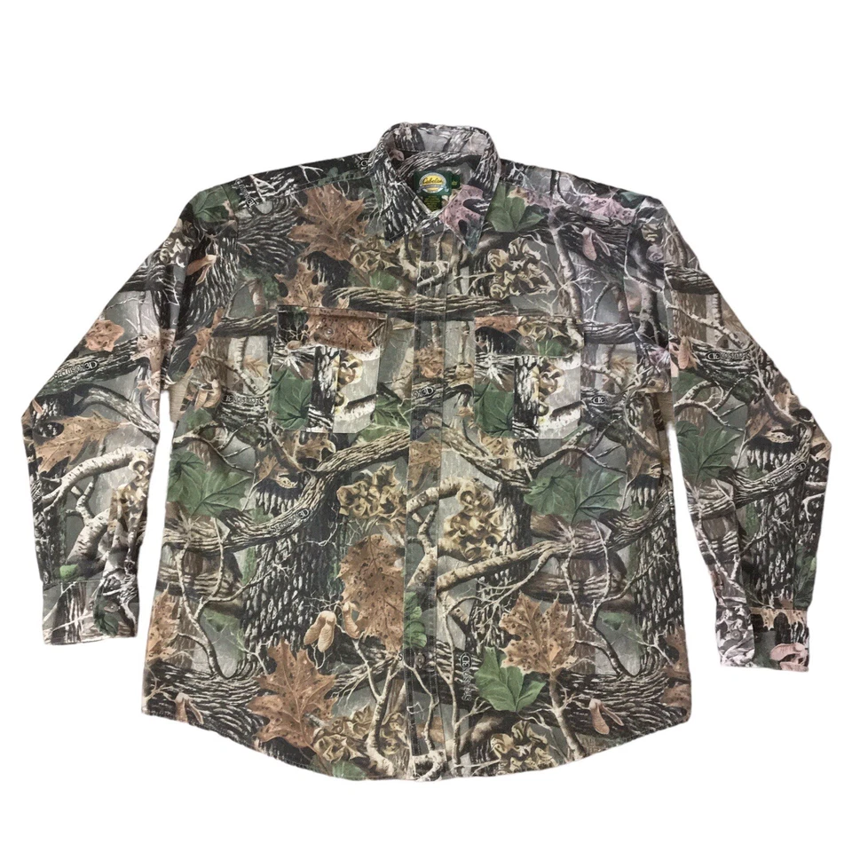 Juego de dos piezas de camuflaje Cabela's para hombre camisa grande pantalones cargo 40x31 Foto 4 de 4