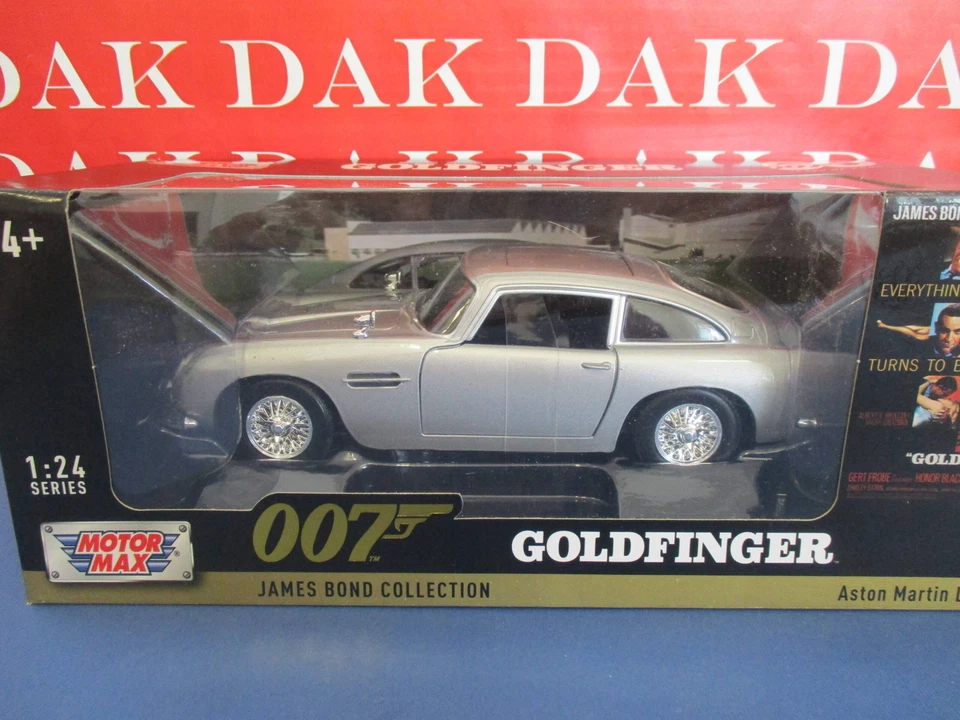 Die cast 1/24 Modellino Auto 007 James Bond Aston Martin DB5 Goldfinger - Immagine 4 di 4
