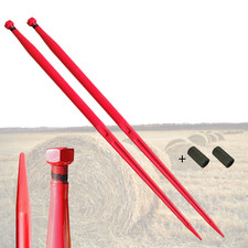 Frontladerzinken Frontlader 1100mm M22x1.5 Zinken Großballenzinken 2x + Buchsen