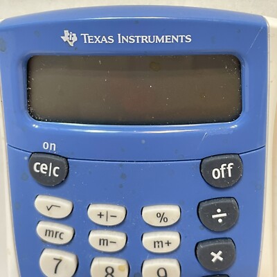 Texas Instruments | Other | Texas Instruments Ti53sv Handheld Calculator Eight Digit Lcd Blue Pocket Size 65d3ac3ab142f3f8b0f4072a - View #7
