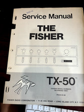 THE FISHER TX-50 TX50 Repair Service Manual  ORIGINAL 