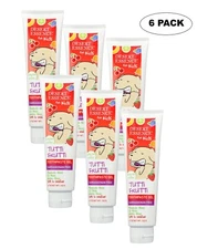 Desert Essence Fluoride-Free Toothpaste Gel for Kids -Tutti Frutti Flavor-6 Pack