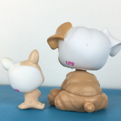 Figurine Littlest Pet Shop LPS #881 - Chien Bouledogue - Occasion - Hasbro